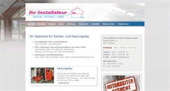 Desktop Screenshot of ihr-installateur.de
